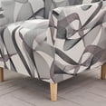 thumbnail image 6 of Stretch Mid Century Modern Armchair Slipcover 1-Piece Jacquard Accent Chair Covers with Arms Soft Waterproof Chair Slipcovers for Living Room Furniture Protector Office Reception Reading, 6 of 8