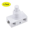thumbnail image 1 of Uxcell U-F-O Tipo Lámpara Iluminación Control de Pie Latching ON/OFF Interruptor de Pie Nylon Blanco 4 Pcs, 1 of 5