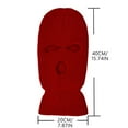 thumbnail image 5 of LNGOOR Cagoule de Ski Intégrale Tricotée à 3 Trous Cagoule d'Hiver Chaude en Tricot Intégral pour Sports de Plein Air Bordeaux, 5 of 5