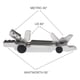 thumbnail image 3 of Medidor de tornillo métrico, imperial y estadounidense Sae Whitworth de 55 grados y métrico de 60 grados y medidor de paso de rosca de 60 grados para medición industrial, 3 of 5