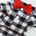 thumbnail image 3 of URMAGIC Pet Bowtie Plaid Suit Coat for Small Medium Large Dogs Cat Wedding Tuxedo Formal Shirts, 3 of 10