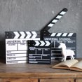 thumbnail image 3 of Seitruly Director Film Clapboard Escena de acción Clapper Board Película de madera Clap Slate Theatre Party Decoration Movie Clapper Board Accesorios para fotos negro L, 3 of 6