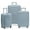 Slate Blue, variant on Happy Living Mindoro 3PC Hardside Expansion Spinner Luggage Set w/ TSA Lock, Slate Blue (21"/ 25"/ 29")
