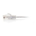 thumbnail image 2 of C2G - Patch cable - RJ-45 (M) to RJ-45 (M) - 15.2 cm - 0.1 in - UTP - CAT 6 - CMR - indoor, molded, snagless, stranded copper - white, 2 of 2