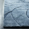 thumbnail image 4 of SAFAVIEH Florida Tamzen Abstract Shag Runner Rug, Light Blue/Blue, 2'3" x 7', 4 of 6