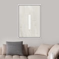 thumbnail image 3 of PixonSign Framed Canvas Wall Art Geometric Square Granite Off-white Color Field Abstract Print Minimalism Contemporary Nordic Decoration for Living Room, Bedroom, Office - 16"x24" White, 3 of 5