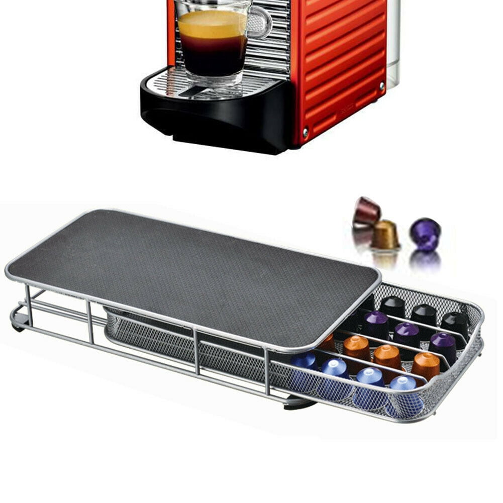 4 Rows Fit 40 Coffee Capsules Pod Holder Stand Dispenser Rack Storage