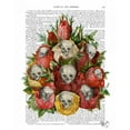 thumbnail image 3 of Fab Funky 12x14 Black Modern Framed Museum Art Print Titled - Bouquet of Skulls, 3 of 5