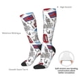 thumbnail image 4 of Fotbe London Landmark2 Calcetas Divertidas Estampadas para Hombre y Mujer, Calcetas de Algodón hasta la Rodilla para Caminar, Correr, Enfermería y Embarazo, 4 of 6