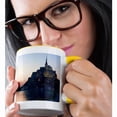 thumbnail image 2 of 3drose, Mont Saint Michel, Basse-normandie, France - Eu09 Dfr0451 - David R. Frazier, 15oz Two-tone Yellow Mug, 2 of 6
