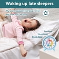thumbnail image 4 of Advancent Reloj despertador para niños, luz nocturna silenciosa, exquisito reloj artesanal para niños, reloj de aprendizaje Decoración del hogar F271B-4 pulgadas, 4 of 6