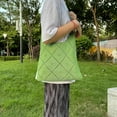 thumbnail image 3 of Kukuzhu Girls Hobo Bag Mesh Diamond Shoulder Handbags Kawaii Y2K Shopper Tote Bag, 3 of 7