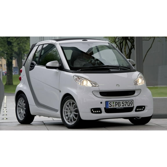 2010 Smart ForTwo Cabrio Passion - 12x18 Inch Laminated Poster - Stunning Detail and Bold Colors