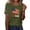 Army Green, variant on Women Independence Day T-shirt the 250th Anniversary Shirt for Women of The United States Casual Crew Neck Top Suitable for Celebrating American Anniversaries.