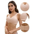 thumbnail image 3 of Unique Bargains Women's Lace Trim Full Coverage Adjustable Strap Bras F 36 Beige, 3 of 6