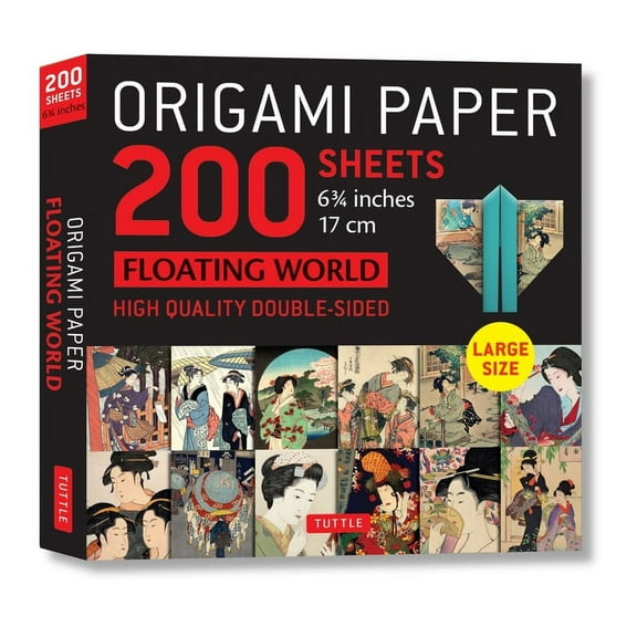Origami Paper 200 Sheets Floating World 6 3/4 (17 CM): Tuttle Origami Paper: Double-Sided Origami Sheets with 12 Different Prints (Instructions for 6 Projects Included) (Other)