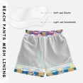 thumbnail image 3 of FORMRS Boys Swim Trunks Quick Dry Mesh Liner Boardshorts Sizes XS-XL, Blue Checkered Daisy, 3 of 7