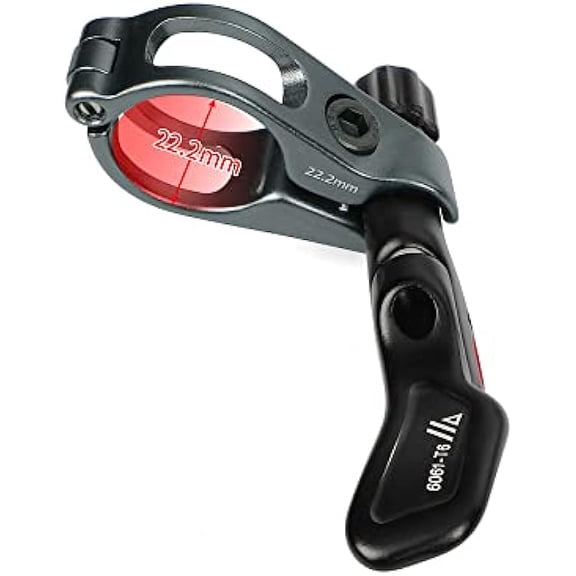 MTB Seatpost Dropper Remote Lever Adjustable Road Bike Drop Mechanical Remote Control for 22.2mm Handlebar,Black
