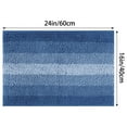 thumbnail image 6 of Unique Bargains 2 Pcs Striped Mats Non-Slip Bath Carpet Navy Blue 16" x 24"/20" x 32", 6 of 6