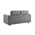 thumbnail image 4 of Modern Contemporary Upholstered Corduroy Plush Tufted Loveseat, Grey, 4 of 9