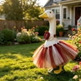 thumbnail image 5 of Nkmbld Porch Goose Decor, Cute Goose Clothes for 23" Lawn Statue, Farmhouse Big White Gooses Sculpture Decoration for Garden Lawn Yard and Patio, 5 of 8