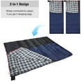 thumbnail image 5 of Cotton Flannel Sleeping Bag for Camping Backpacking, Adults Cold Weather Envelope Sleeping Bags with 2/3/4/6lbs Filling, 5 of 8