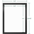 thumbnail image 4 of Magnetic Signs Holders 8.5 x 11in - Magnetic Picture Frames for Displaying Posters, Letters, Documents, Papers - Adhesive on Walls, Doors, Windows or Magnetic for Refrigerator - 3pcs, 4 of 7