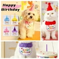 thumbnail image 2 of Pet Dog Cat Birthday Bib Felt Hat Party Accessories Gifts, 2 of 4