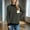 Black18#, variant on Caywon Women's Color-Block Sweater Striped Round Neck Long Sleeve Lantern Sleeve Pullover Sweater Top Trendy Lantern Sleeves Striped Pattern
