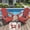 Red/2 PCS, variant on Tappio Folding Adirondack Chair All Weather HDPE Outdoor Patio Chairs with 3- Position Adjustable Backrest, Detachable Multifunctional Holders and Cup Holders, Fire Pit Chairs, Black