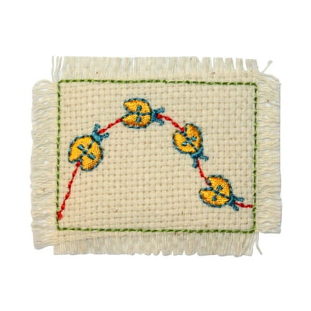 Flying Ladybug - ID 0412B Ladybug Flying Weave Patch Insect Badge Embroidered Iron On Applique