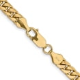 thumbnail image 3 of 14K Yellow Gold Curb Chain Styles Necklace 24 inch 5.5 mm Solid Miami Cuban Link with Lobster Clasp, 3 of 4