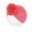 Watermelon Red, variant on Solid Cotton Nursery Hospital Turban Hats Caps Beanies Bonnets with Flower for Baby Girls Toddlers Newborns Infants Kids 0-24 Monts