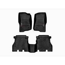 WeatherTech Custom Fit FloorLiners compatible with Jeep Wrangler 4-Door Rubicon 392, Wrangler Unlimited 4-Door, Wrangler 4-Door, Wrangler Unlimited Rubicon 392 - 1st & 2nd Row, Black