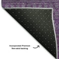 thumbnail image 3 of Addison Rugs Mayfield Washable Transitional Stripes Eggplant Rectangle Rug, 10' x 14', 3 of 6