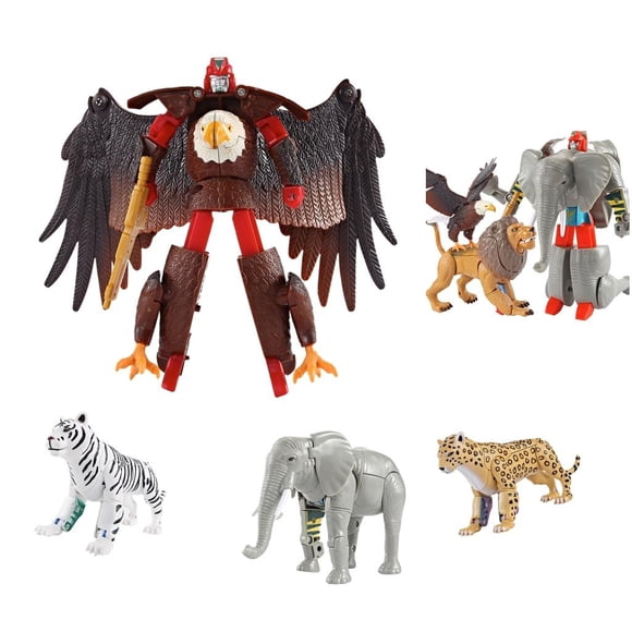 4/Set de Que Se Encantadoras Realistas , águila, , Tigres Juguete de Simulación Hugo Transformación de Transformador