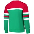 thumbnail image 3 of Men's Mitchell & Ness Green/Red Milwaukee Bucks Hardwood Classics Vintage Logo Head Coach Pullover Sweatshirt, 3 of 3