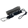 thumbnail image 2 of Lipstore Diving Coil Lanyard Spring Coiled Camera Lanyard Metal with Hook Freediving Rope Black, 2 of 8