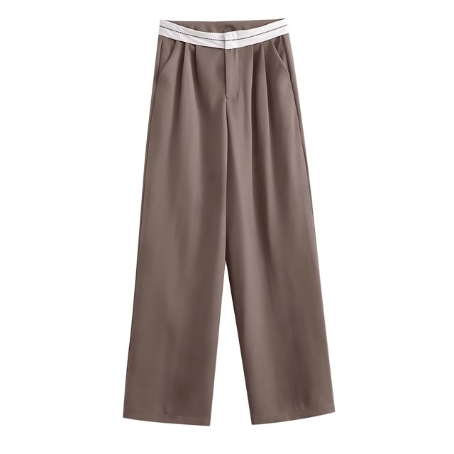 RKSTN Womns Pants Summer Elastic Waist Color Wide Leg Loose Home Long Pants Lightweight Soft Workout Pants