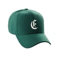 thumbnail image 3 of Daxton Structured Baseball Hat Cap Curved Visor Old English Font Alphabet A to Z, Hunter Hat White E, 3 of 4