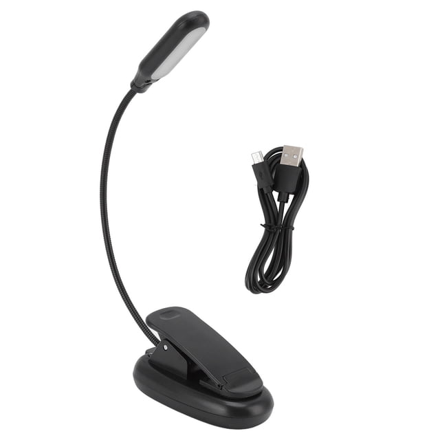 Luz de lectura con clip, luz con clip Lámpara con clip USB Luz con clip LED elaborada con cuidado