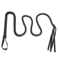 thumbnail image 1 of Látigo negro de piel sintética, accesorios de disfraz tejidos de 61 pies, látigos de piel de vaca de 1 pieza para caballo, 1 of 5