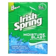 Moisture Blast Deodorant Soap by Irish Spring for Unisex - 8 x 4 oz Soap