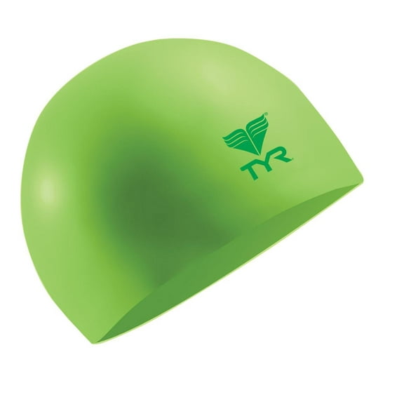 TYR Adult Fit Latex Swim Cap - Green