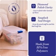 thumbnail image 5 of Homz 66 Quart Clear Plastic Stackable Storage Bin Containers, 4 Pack, 5 of 8