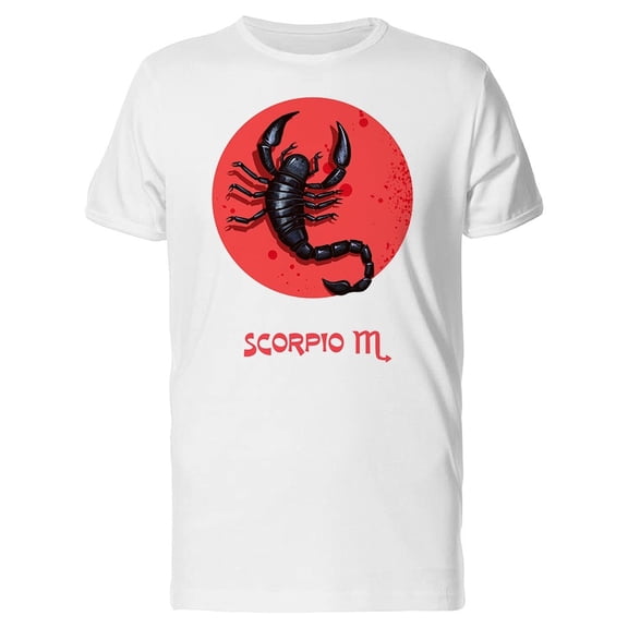 Scorpio Grunge Zodiac Symbol Tee Men's -Image by Shutterstock