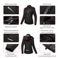 thumbnail image 2 of Veste Légère Imperméable pour Femmes Veste de Course Imperméable Veste de Randonnée Haute Visibilité Manteau Coupe-Vent Respirant, 2 of 9