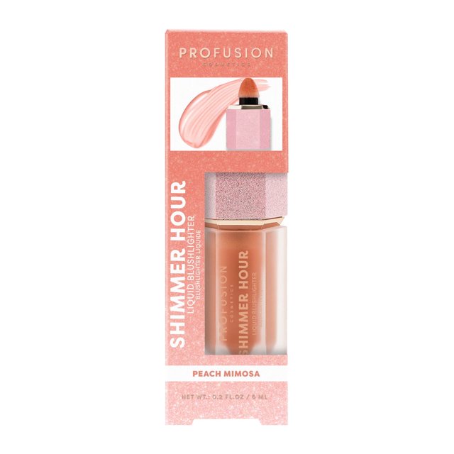 Profusion Cosmetics| Peach Mimosa Blush Hour Shimmer Liquid Blush