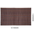 thumbnail image 4 of THY COLLECTIBLES Eco-Friendly 18" x 12" Bamboo Table Place mats Non-slip Table Decor Mats for Kitchen Dining Room Set of 4, Brown, 4 of 5