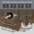 thumbnail image 5 of Domi 10x14FT Sunroom,Wall Mounted Gazebo Solarium with Front Door, Both Side Entrance, Galvanized Steel Sloping Roof, Moveable PC Screen, Outdoor Permanent Sun Room Lean to Gazebo for Deck Patio, 5 of 8